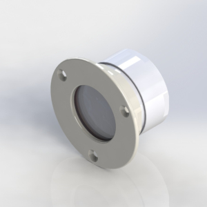 LED Spot 7,2 W 24 V DC för inbyggnad, glas