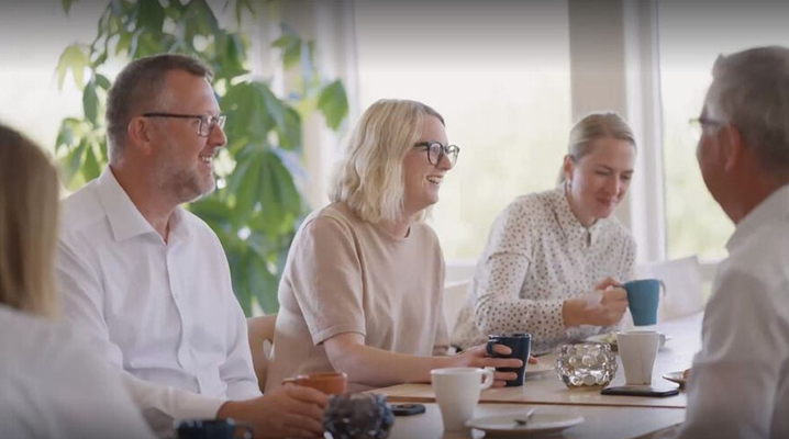 Glada kollegor på Mared